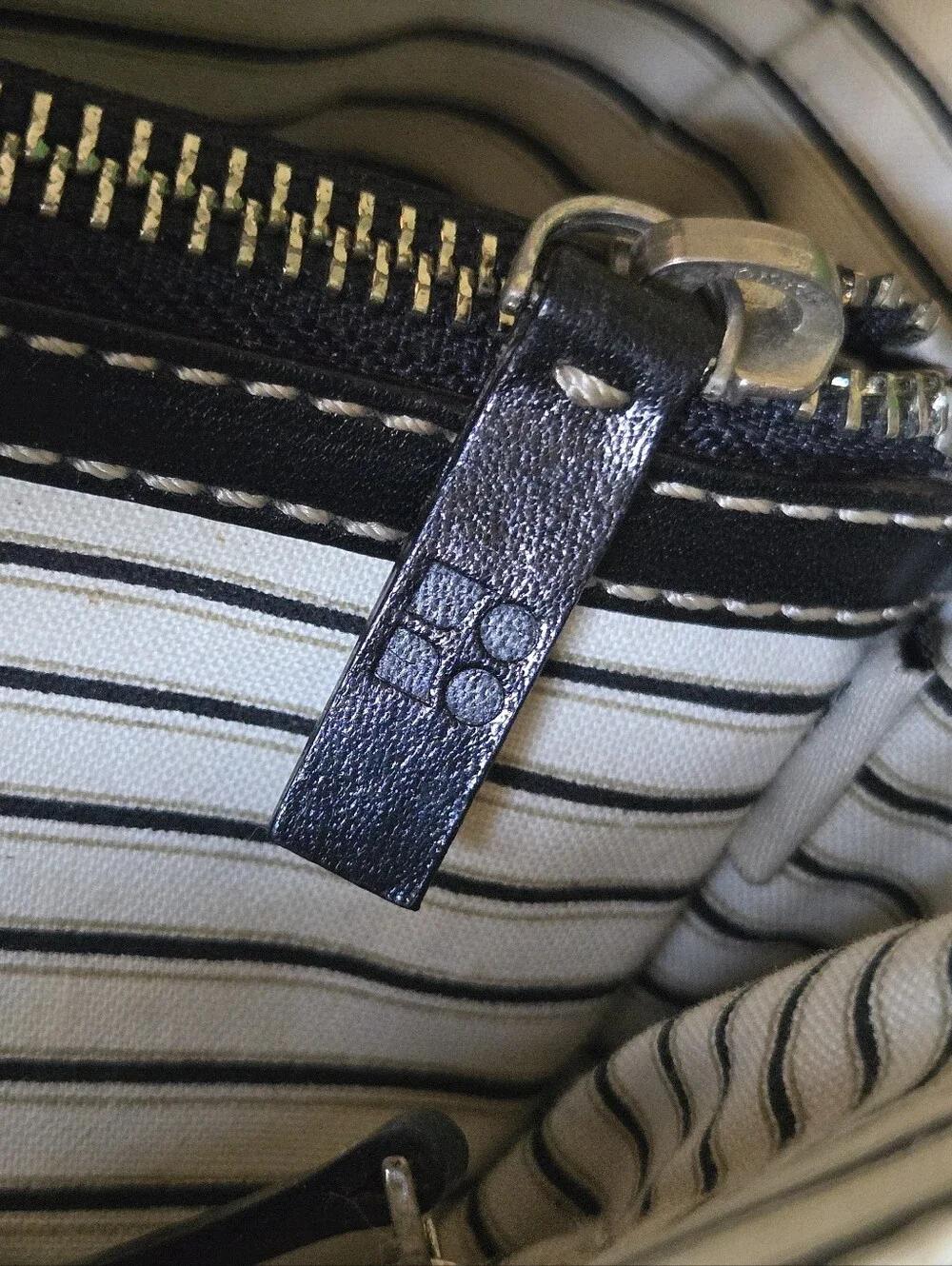EUC Vintage Kate Spade Y2K Canvas Vertical Cabana Stripe Tote Bag - Rare & HTF